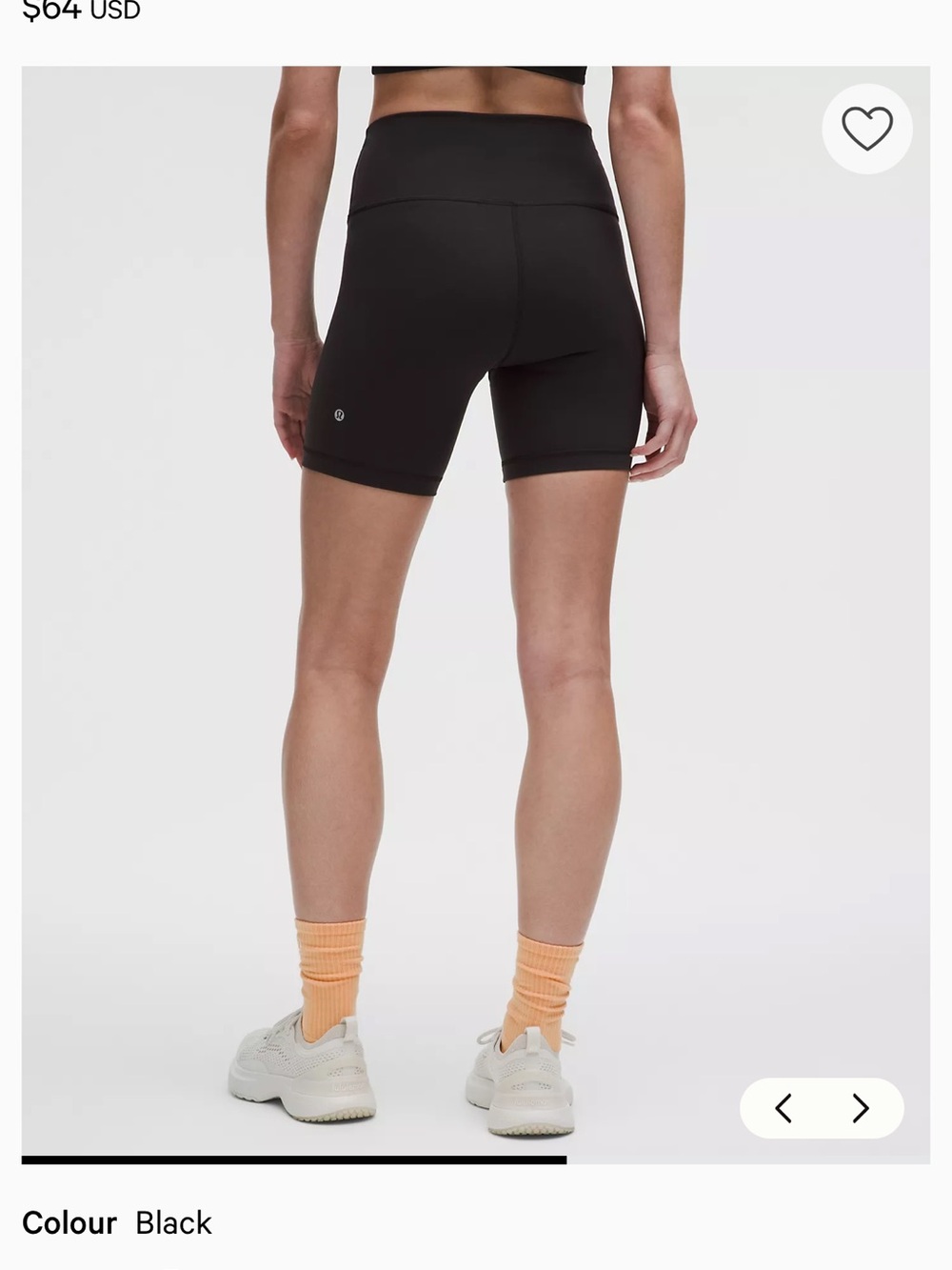 Lululemon shorts size 8